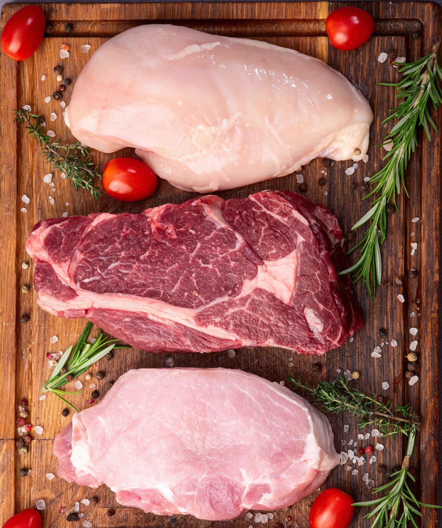8primal pork beef and chicken