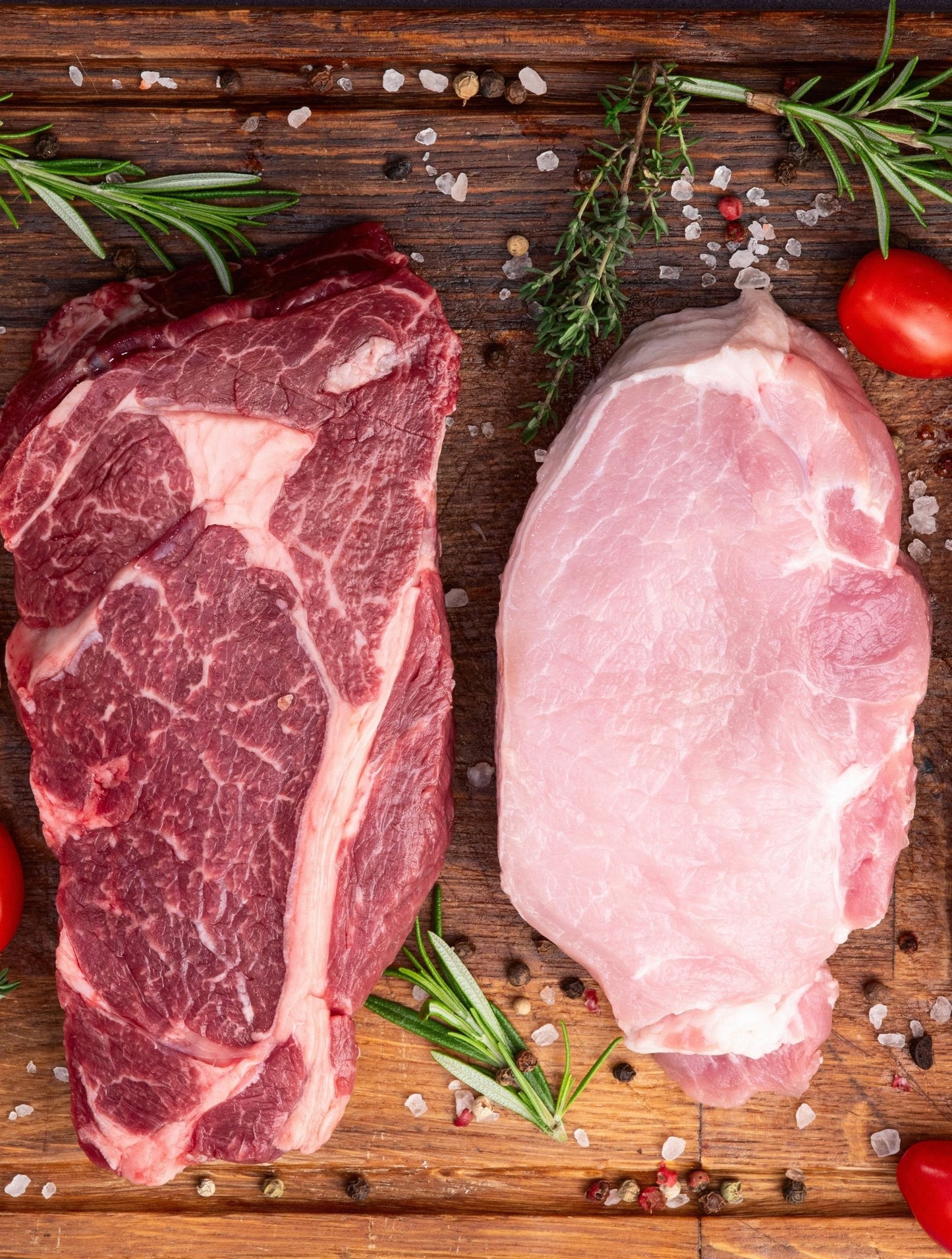 beef and pork
