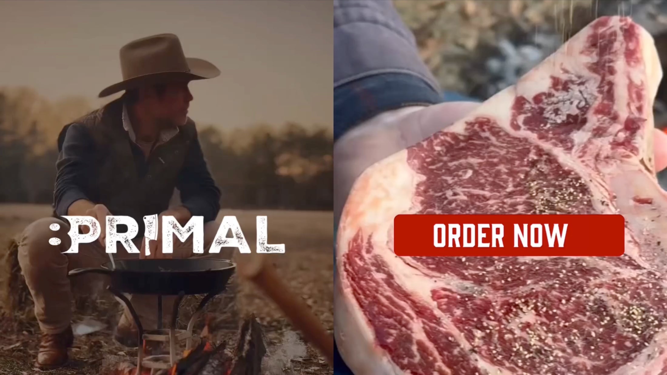 Load video: Quality meat being cooked over open fire